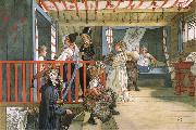 Carl Larsson Name Day at the Storage Shed Spain oil painting artist